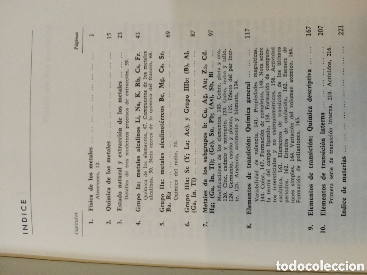 Libros: QUIMICA DE LOS ELEMENTOS METALICOS - STEELE,David - Foto 4