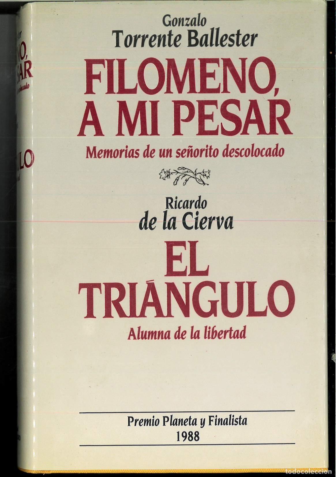 Libros: Filomeno, a mi pesar;el triangulo - Torrente Ballester, Gonzalo - Foto 1