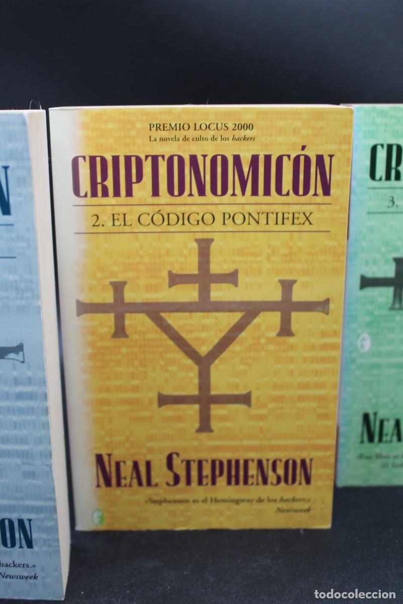 Libros: LOTE 3 TOMOS CRIPTONOMICON EL CODIGO ENIGMA EL CODIGO PONTIFEX EL CODIGO ARETUSA 1&ordf; EDICIONES 2004 - Foto 3