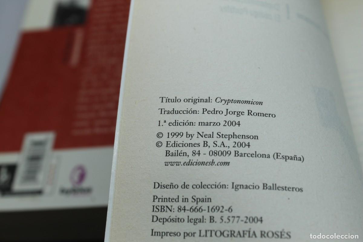 Libros: LOTE 3 TOMOS CRIPTONOMICON EL CODIGO ENIGMA EL CODIGO PONTIFEX EL CODIGO ARETUSA 1&ordf; EDICIONES 2004 - Foto 8