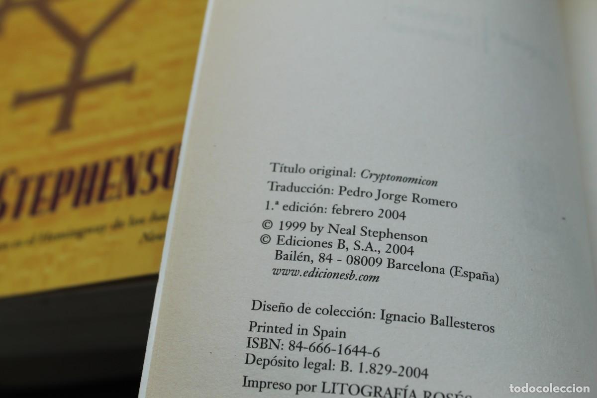 Libros: LOTE 3 TOMOS CRIPTONOMICON EL CODIGO ENIGMA EL CODIGO PONTIFEX EL CODIGO ARETUSA 1&ordf; EDICIONES 2004 - Foto 9