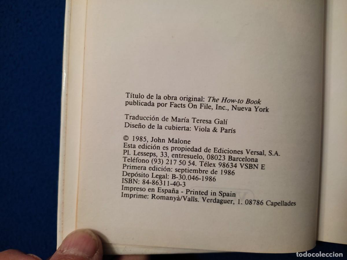 Libros: Como Hacer las Cosas BIEN John Malone Ediciones Versal 1986 - Foto 5