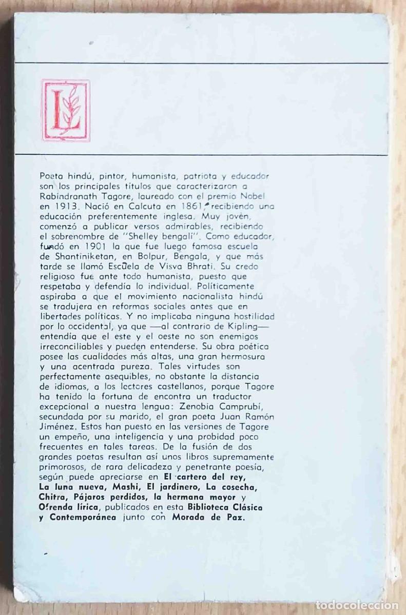 Libros: Morada de paz (Rabindranath Tagore) Losada - Foto 3