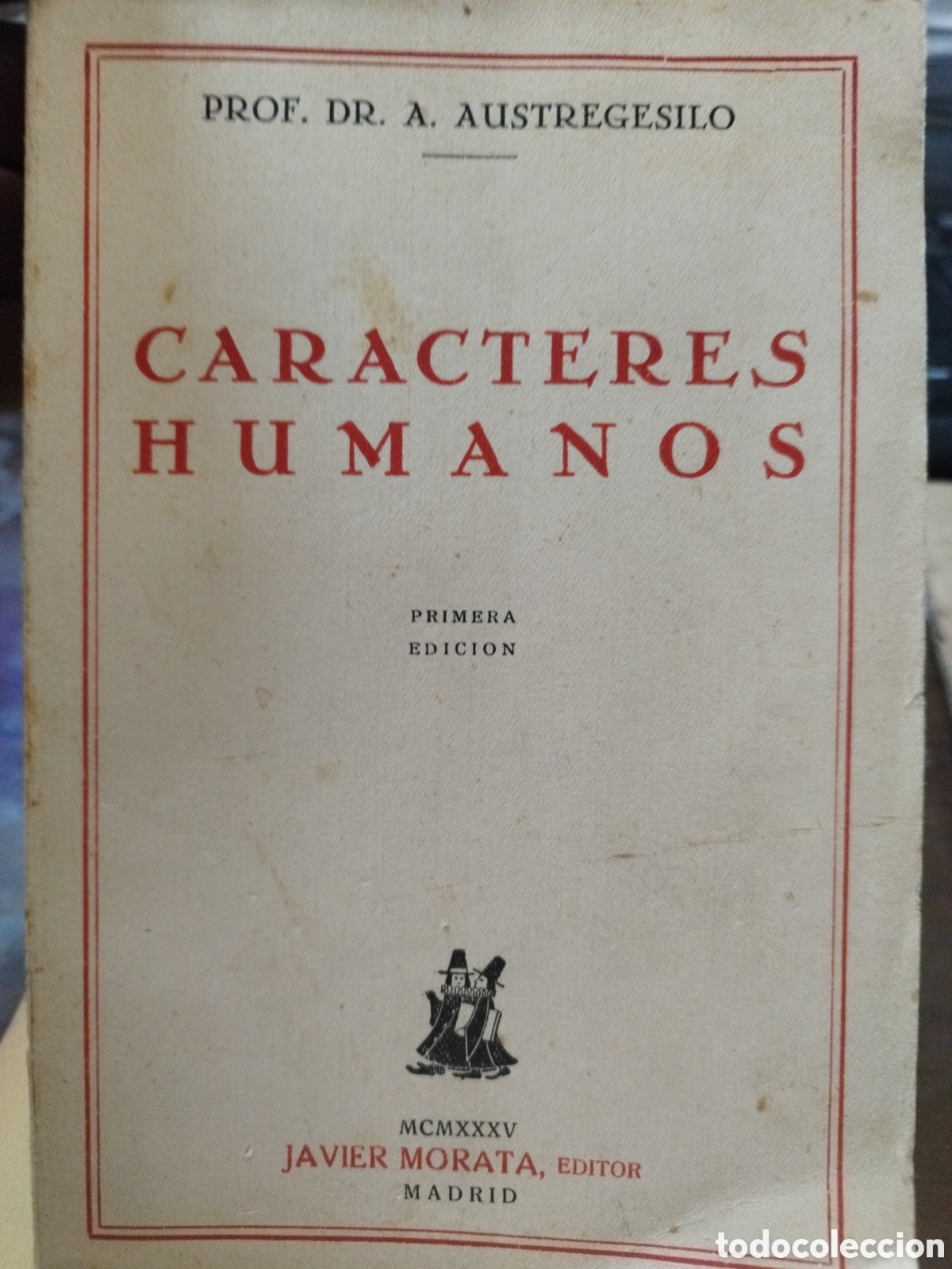 Libros: CARACTERES HUMANOS - AUSTREGESILO,A. - Foto 1