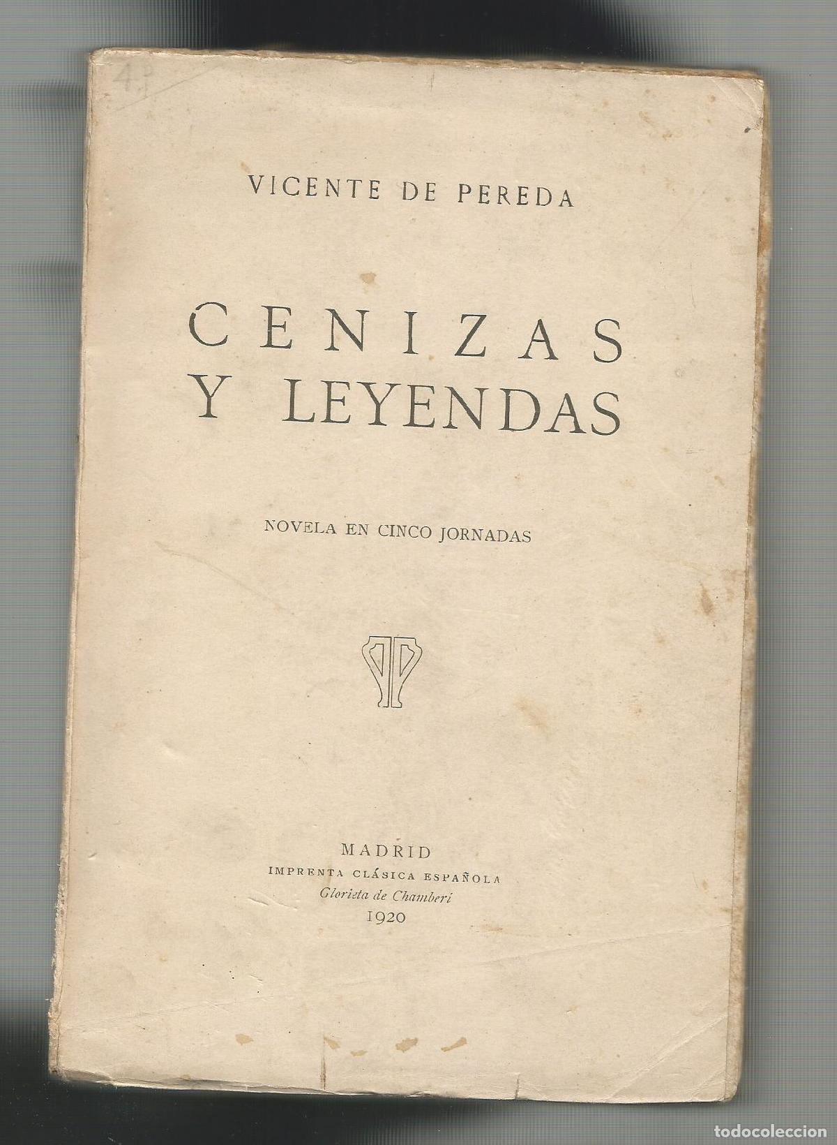 Libros: Cenizas y leyendas. - PEREDA, Vicente de: - Foto 1