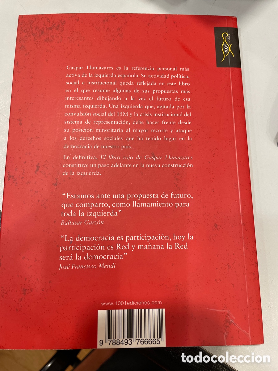 Libros: El libro rojo de Gaspar Llamazares - Foto 2