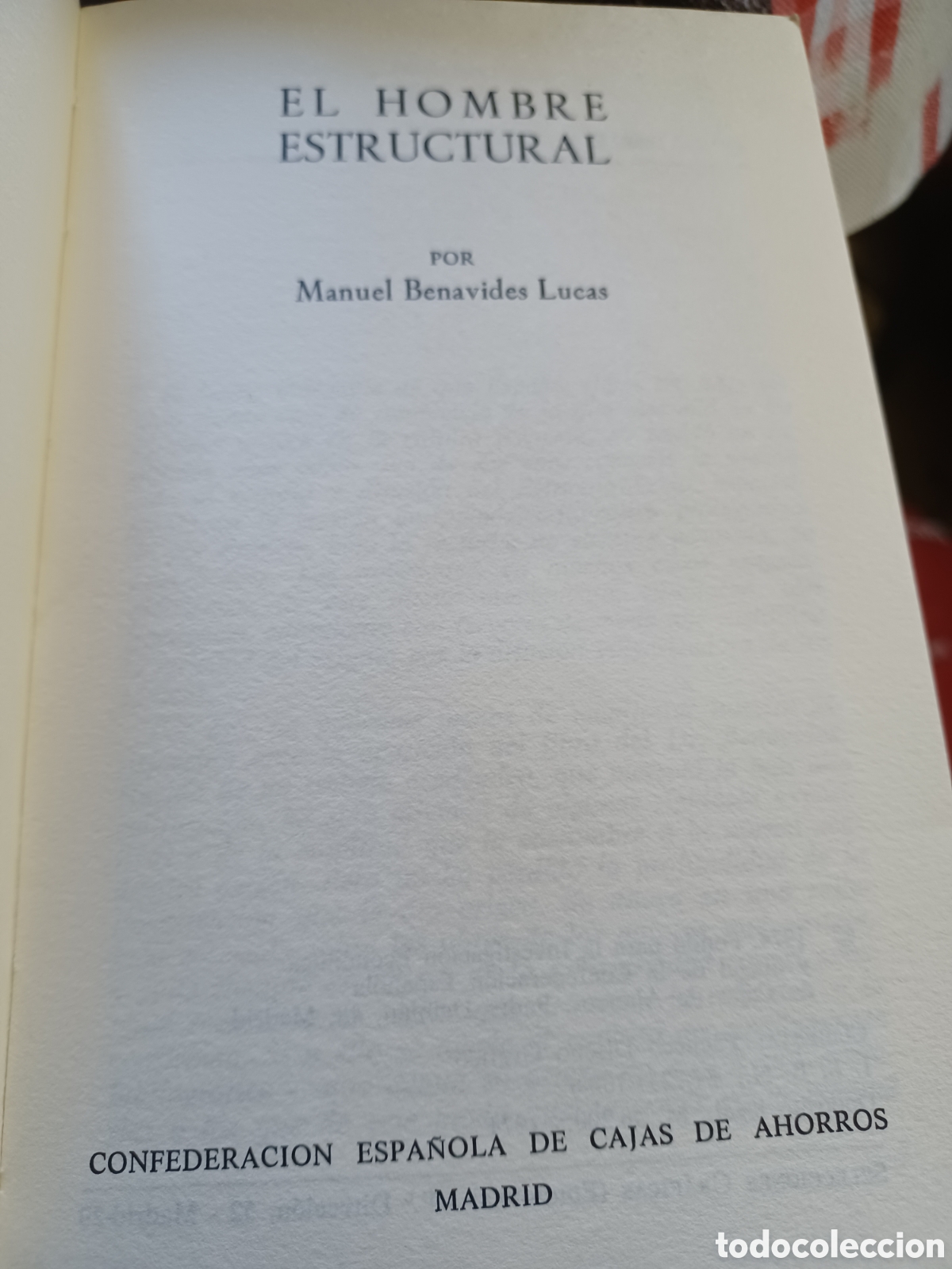 Libros: Barybook 222. El hombre estructural Manuel Benavides Lucas - Foto 3