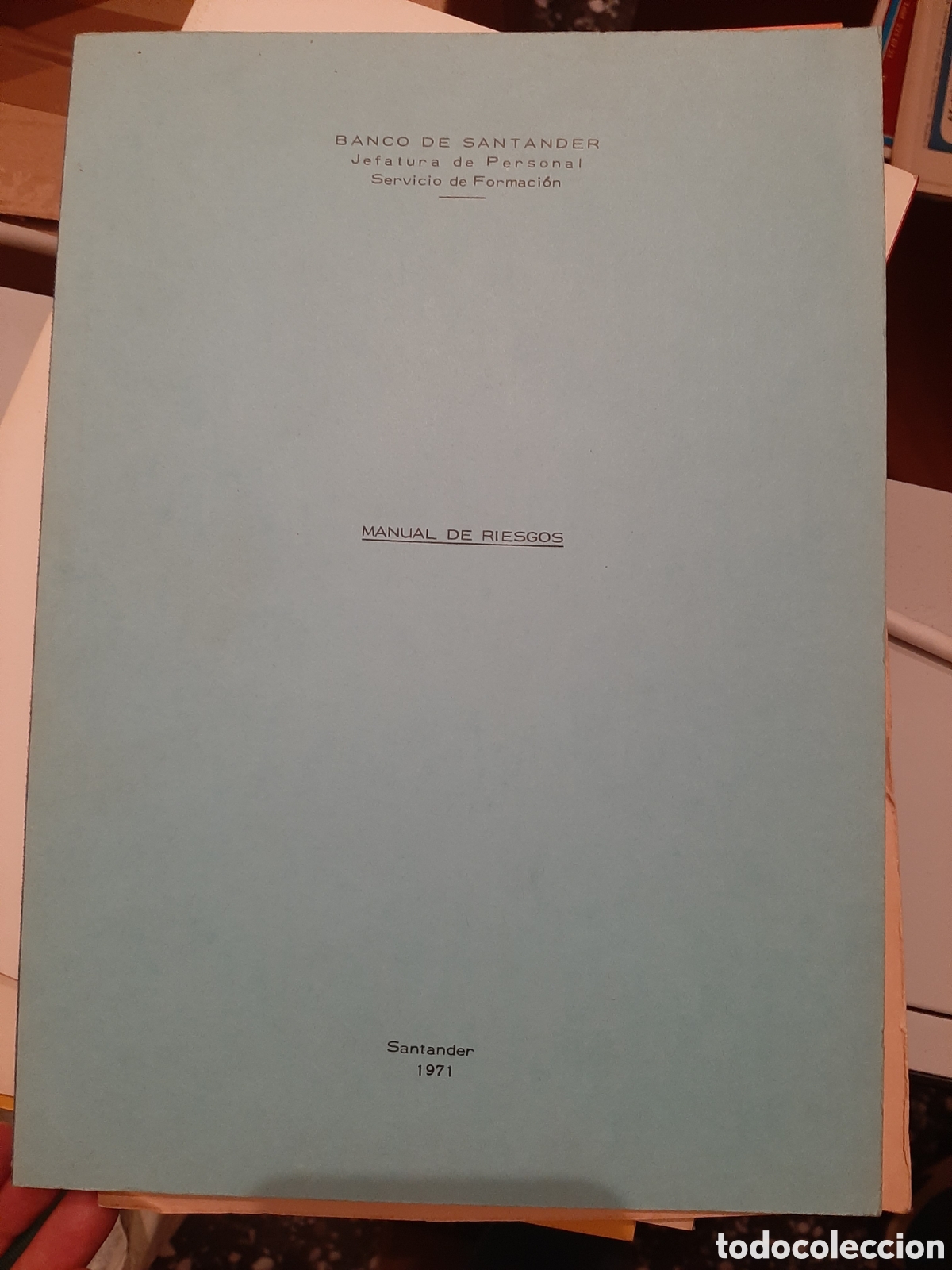 Libros: Banco Santander - manual de riesgos 1971 - Foto 1
