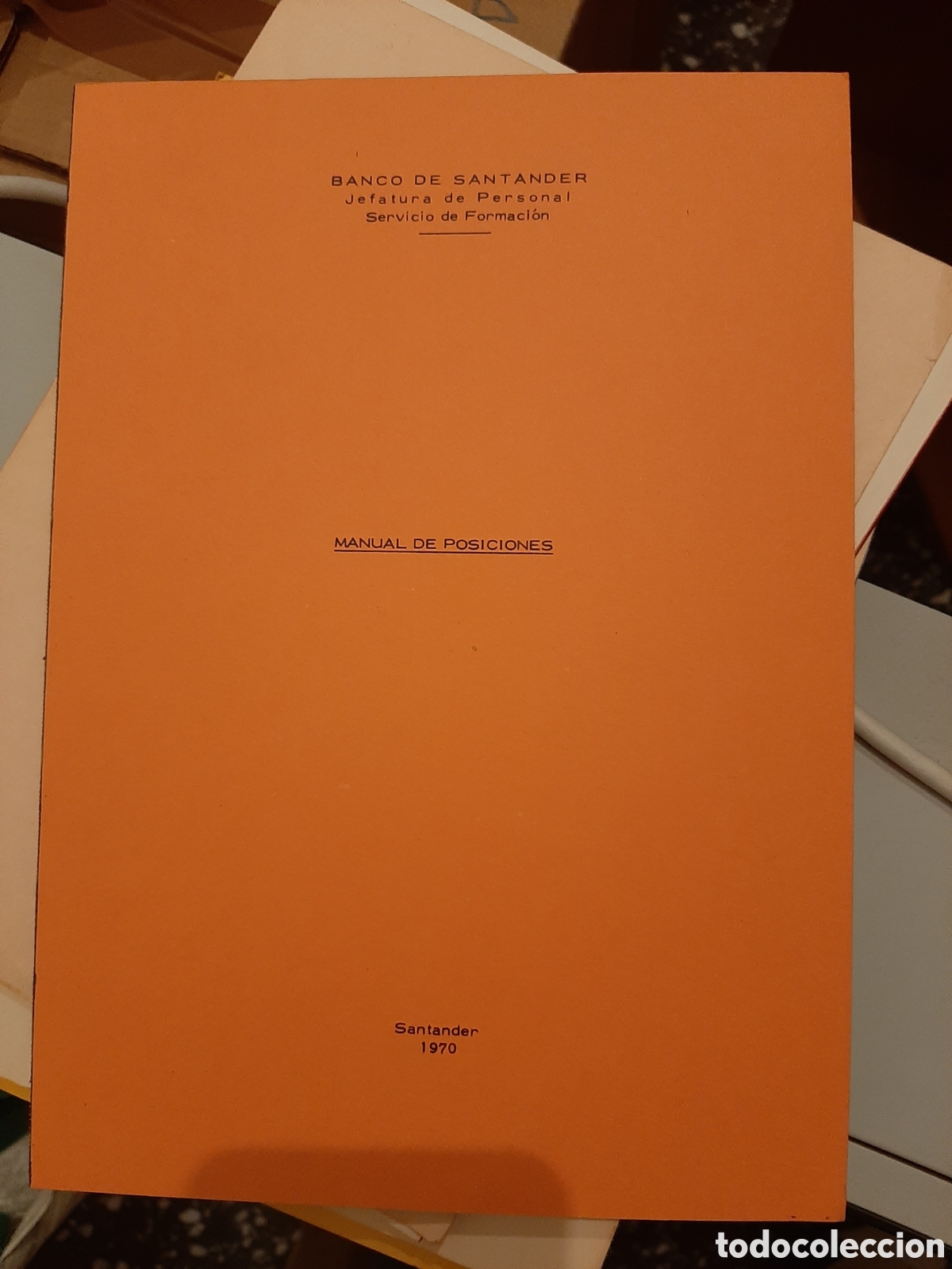 Libros: Banco Santader -manual de posiciones 1970 - Foto 1