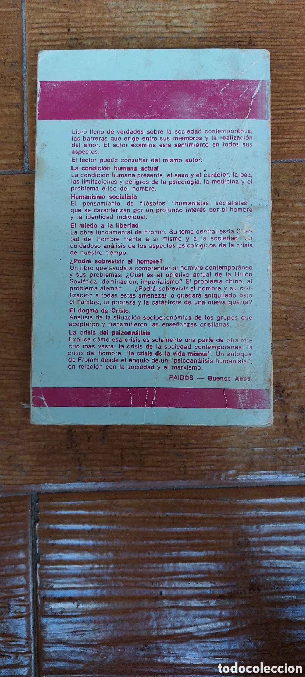 Libros: Libro El Arte de Amar -Erich Fromm- Editorial Paidos 1.979 - Foto 2