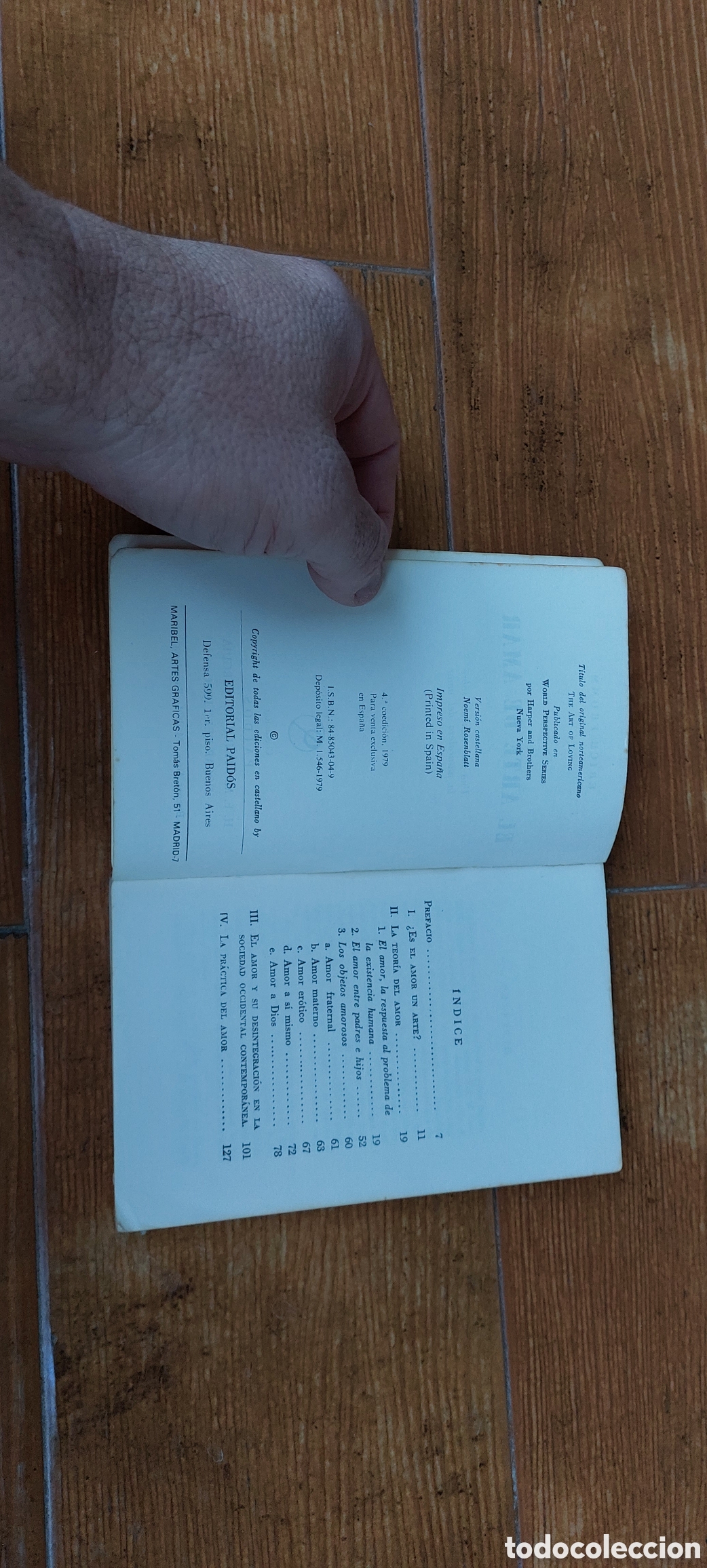 Libros: Libro El Arte de Amar -Erich Fromm- Editorial Paidos 1.979 - Foto 5