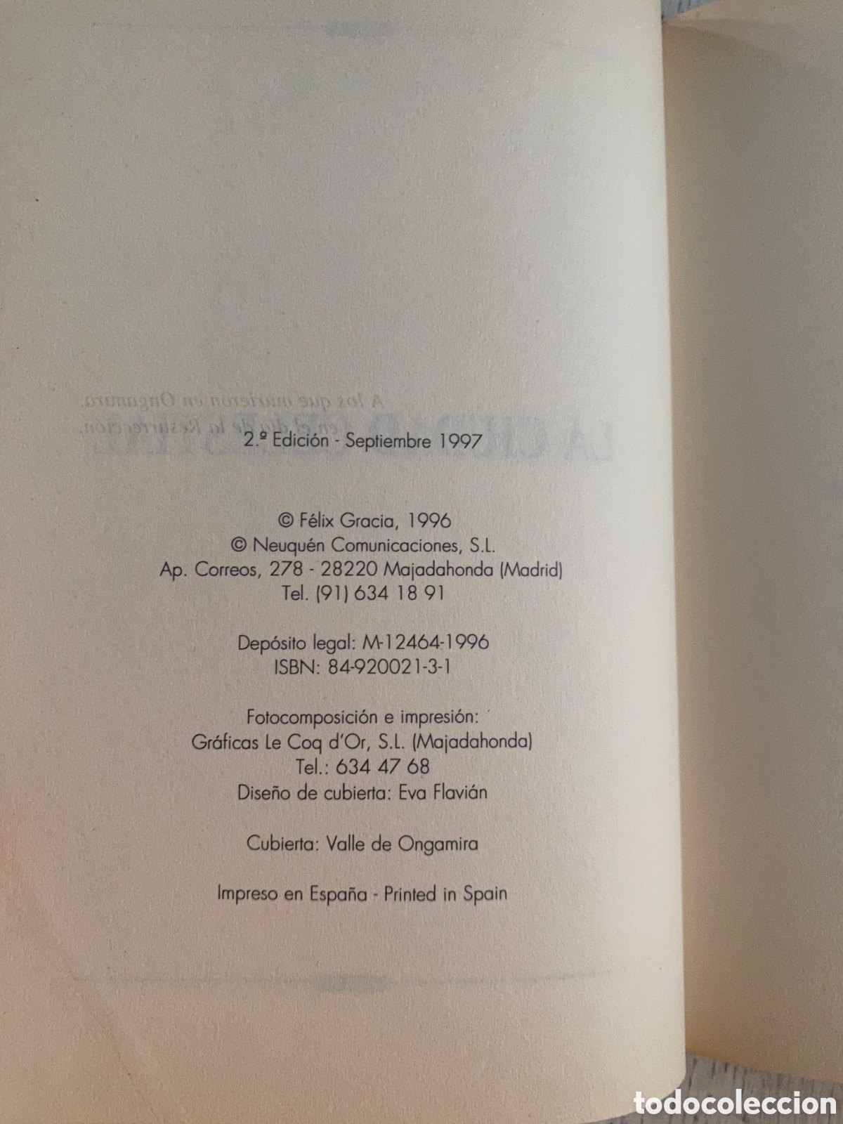 Libros: LA CIUDAD CELESTIAL - F&Eacute;LIX GRAC&Iacute;A - Foto 2