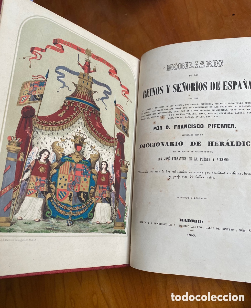 Libros: Nobiliario de los Reinos y Se&ntilde;or&iacute;os de Espa&ntilde;a. - Foto 2