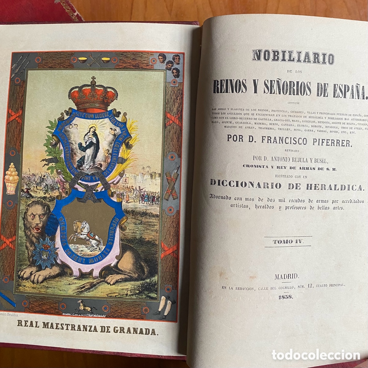 Libros: Nobiliario de los Reinos y Se&ntilde;or&iacute;os de Espa&ntilde;a. - Foto 4