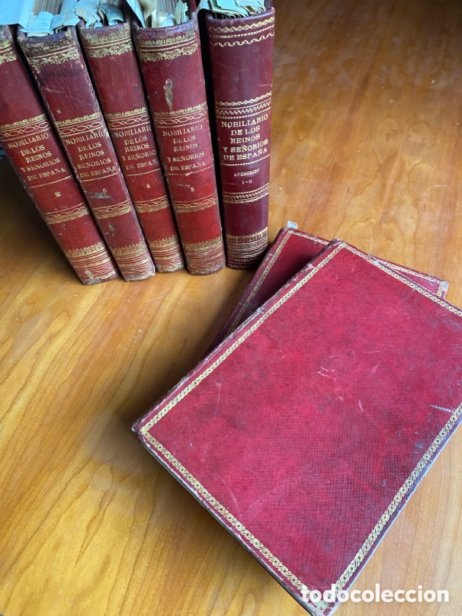 Libros: Nobiliario de los Reinos y Se&ntilde;or&iacute;os de Espa&ntilde;a. - Foto 5
