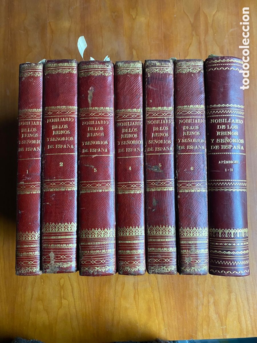 Libros: Nobiliario de los Reinos y Se&ntilde;or&iacute;os de Espa&ntilde;a. - Foto 1