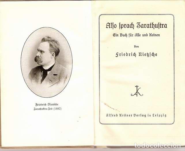 Libros: ALSO SPRACH ZARATHUSTRA - NIETZSCHE, F. - Foto 1
