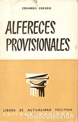 Libros: ALF&Eacute;RECES PROVISIONALES - CRESPO, Eduardo - Foto 1