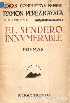 Libros: EL SENDERO INNUMERABLE - P&Eacute;REZ DE AYALA, Ram&oacute;n - Foto 1