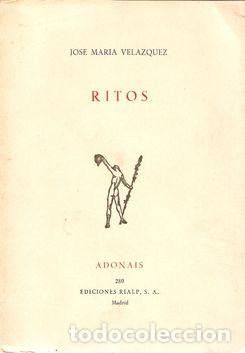 Libros: RITOS - VEL&Aacute;ZQUEZ, Jos&eacute; Mar&iacute;a - Foto 1