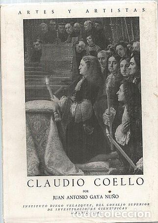Libros: CLAUDIO COELLO - GAYA NU&Ntilde;O, JUAN ANTONIO - Foto 1
