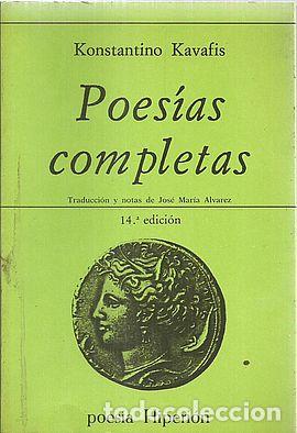 Libros: POES&Iacute;AS COMPLETAS - KAVAFIS, KONSTANTINO - Foto 1