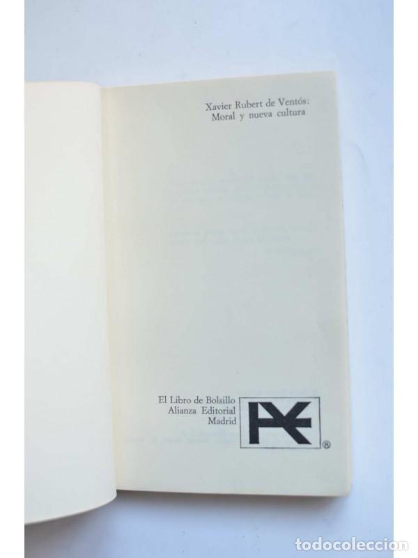 Libros: Moral y nueva cultura - RUBERT DE VENT&Oacute;S, Xavier - Foto 2