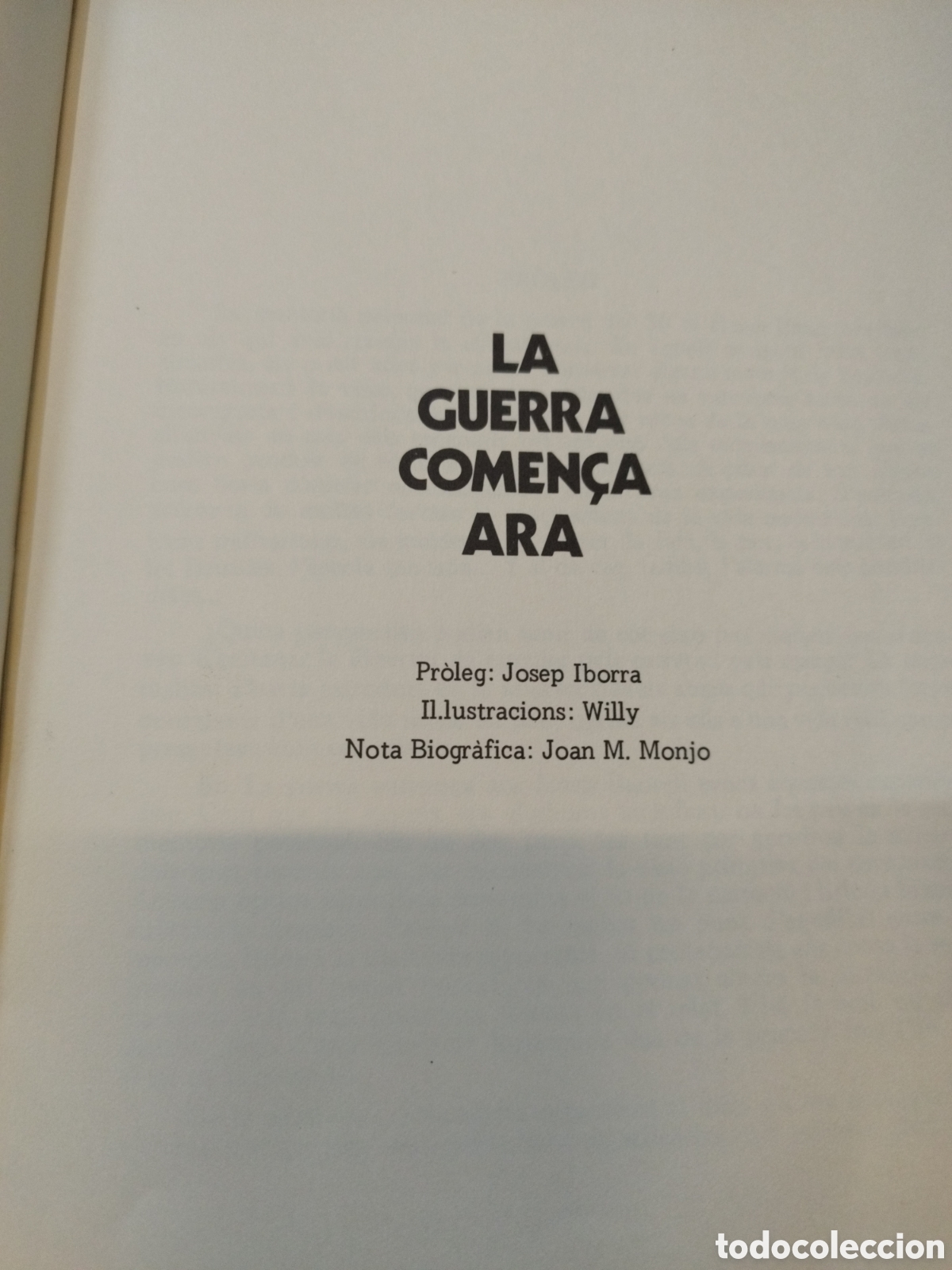 Libros: LA GUERRA COMEN&Ccedil;A ARA - RAUSELL,Josep - Foto 3