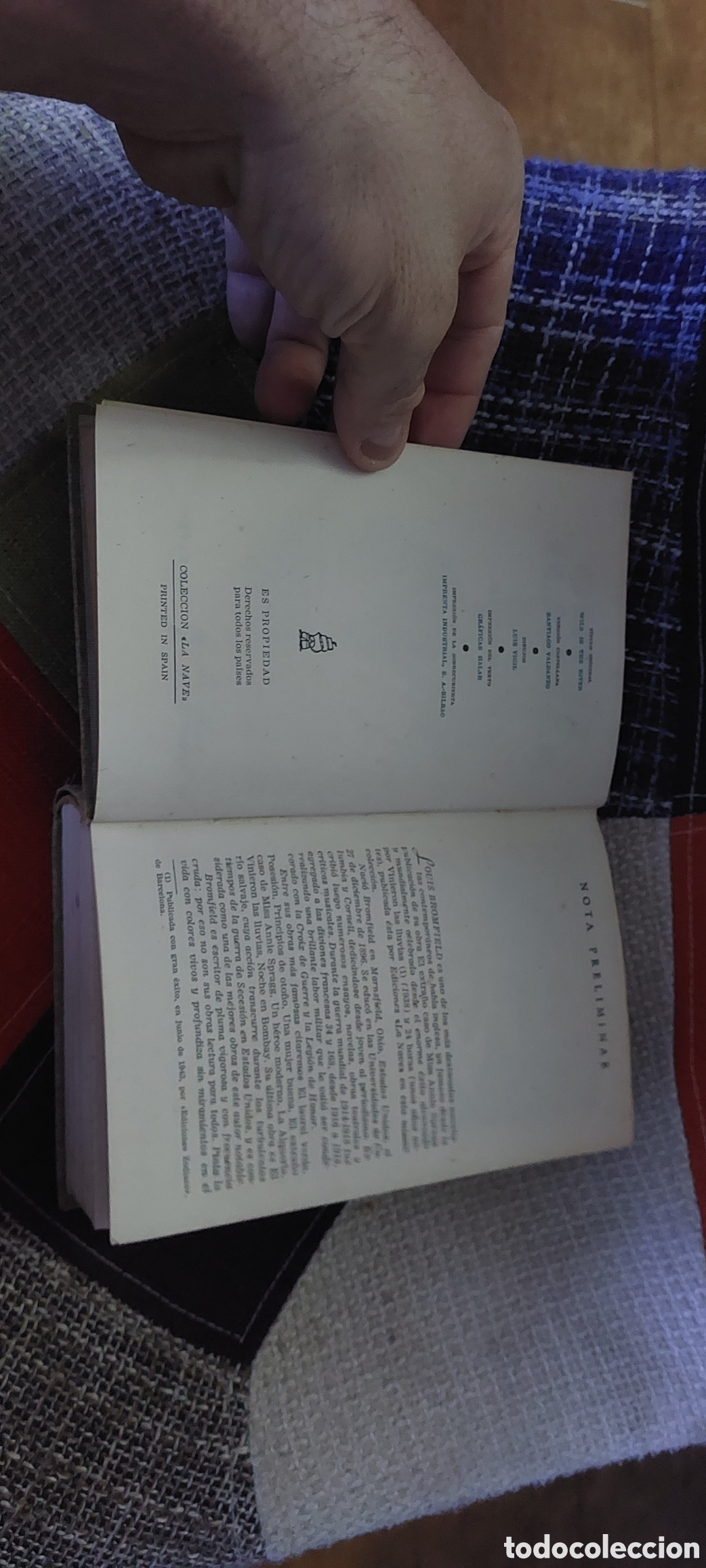 Libros: Libro El R&iacute;o Salvaje -Louis Bromfield- Colecci&oacute;n La Nave - Foto 6