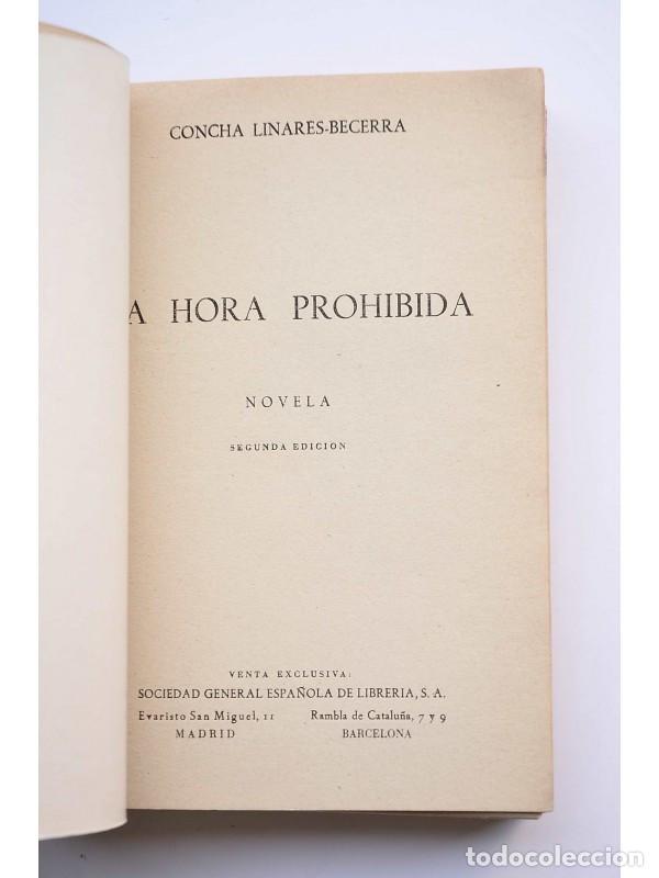 Libros: La hora prohibida - LINARES BECERRA, Concha - Foto 3