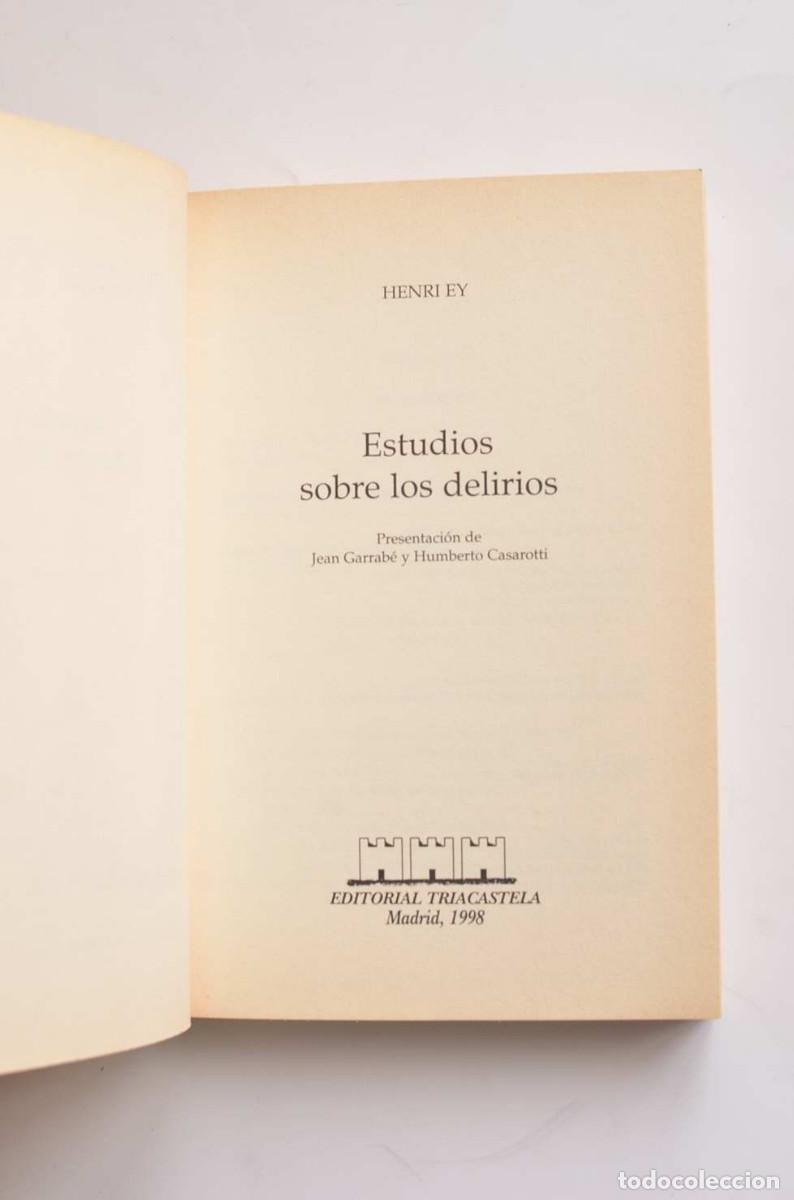 Libros: Estudios sobre delirios - EY, Henri - Foto 2