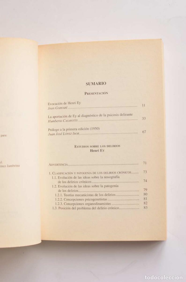 Libros: Estudios sobre delirios - EY, Henri - Foto 3