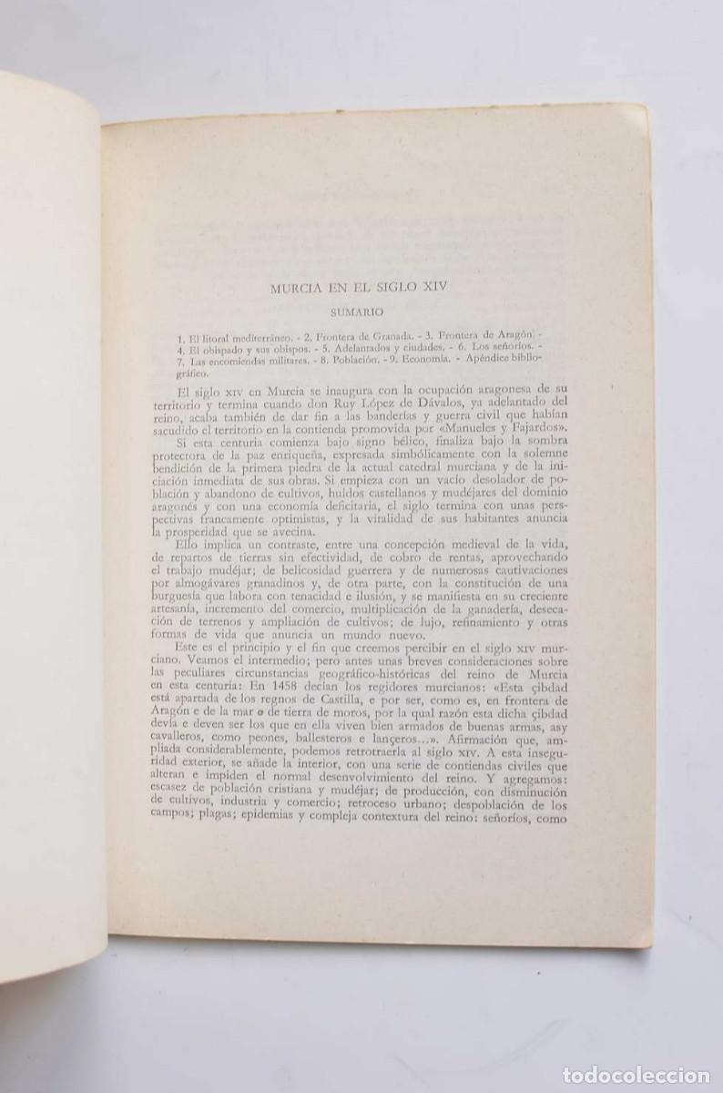 Libros: Murcia en el siglo XIV - TORRES FONTES, Juan - Foto 3