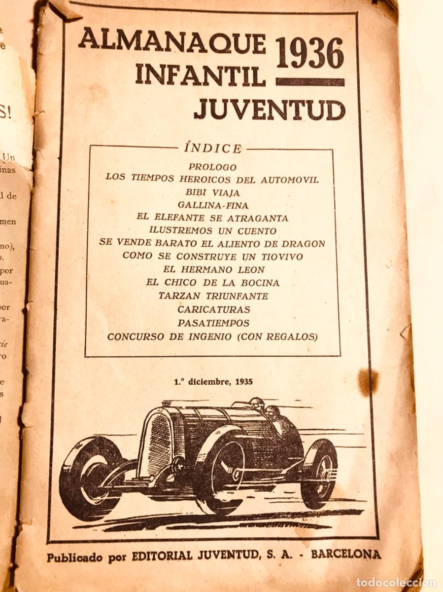 Libros: Almanaque Infantil Juventud 1936 - Foto 2