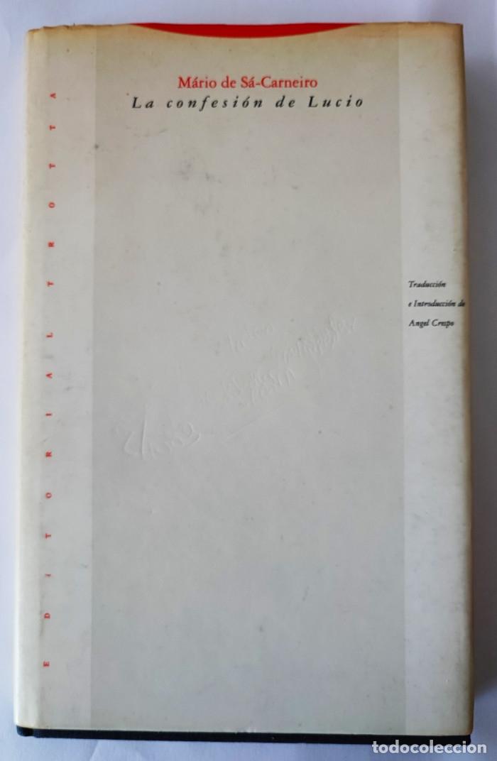 Libros: LA CONFESI&Oacute;N DE LUCIO - M&aacute;rio de S&aacute;-Carneiro - Foto 1