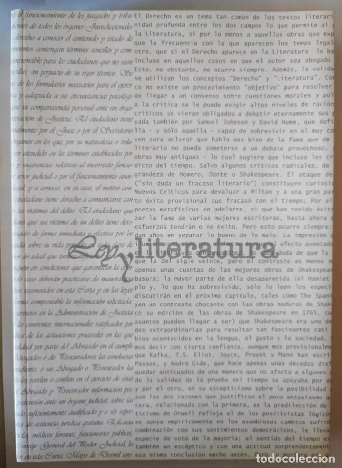 Libros: LEY Y LITERATURA - Richard A. Posner - Foto 1