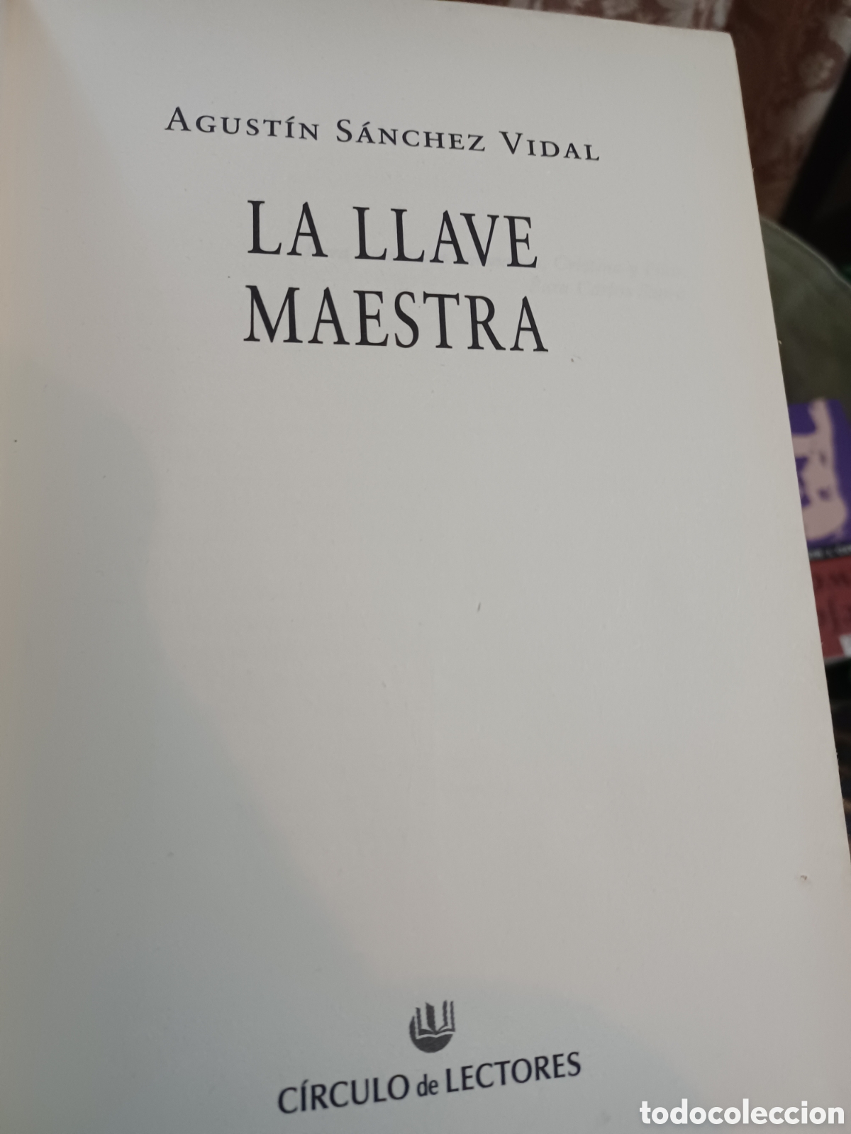 Libros: Barybook C91 La llave maestra Agust&iacute;n S&aacute;nchez Vidal - Foto 2