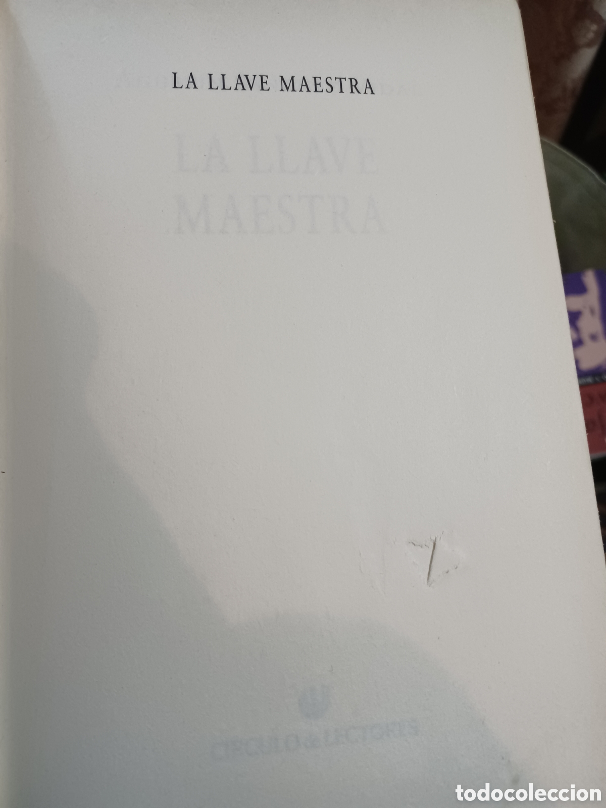 Libros: Barybook C91 La llave maestra Agust&iacute;n S&aacute;nchez Vidal - Foto 1