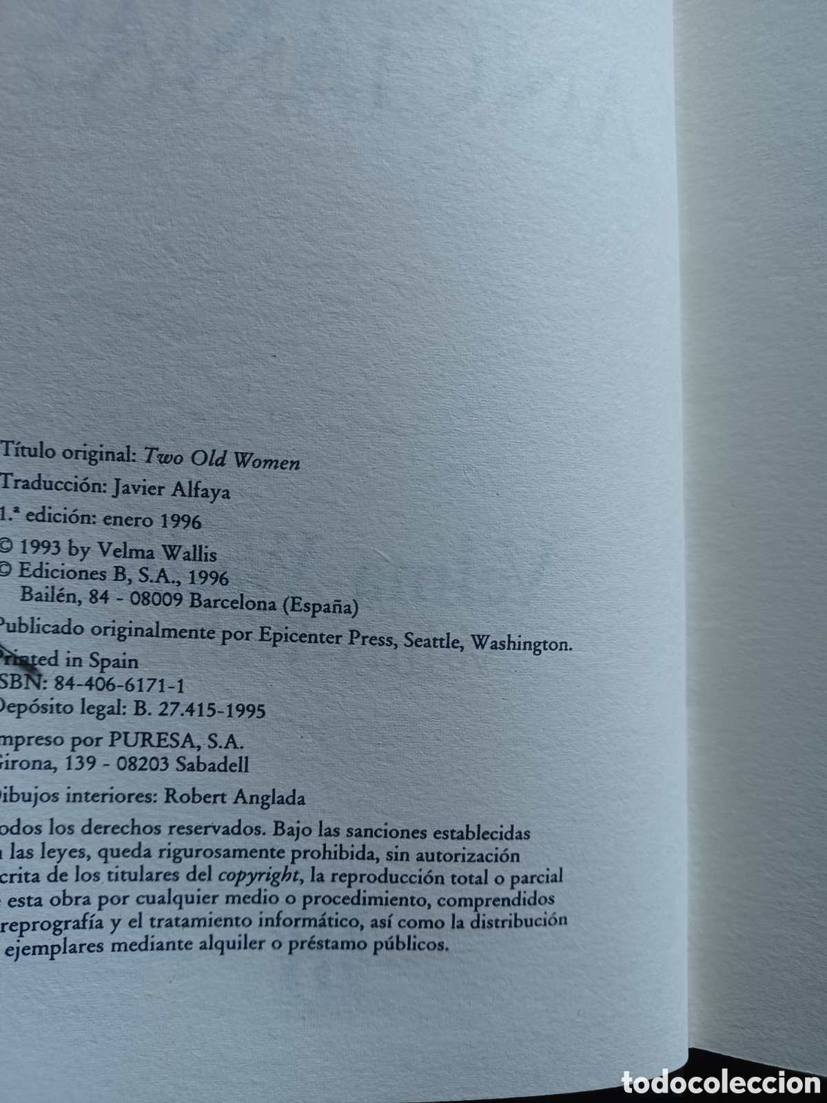 Libros: Barybook C95 Las dos Ancianas Velma Wallis - Foto 5