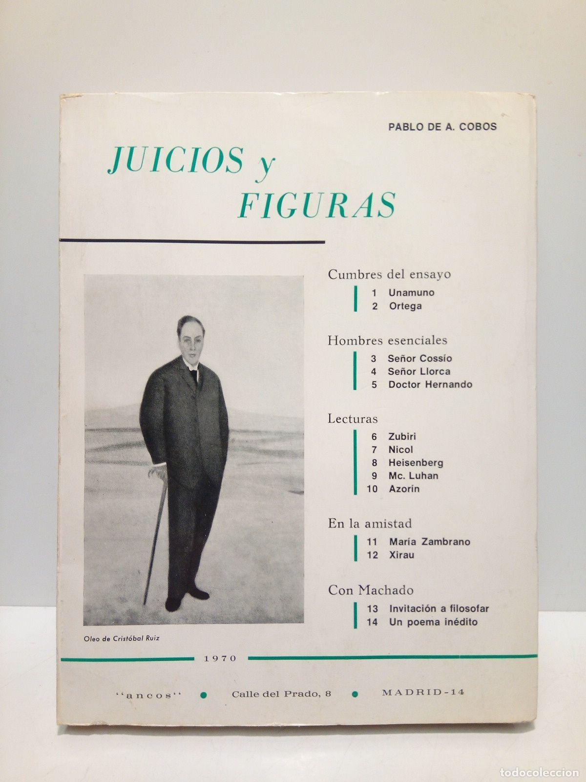 Libros: COBOS, Pablo de A. - Juicios y Figuras - Foto 1