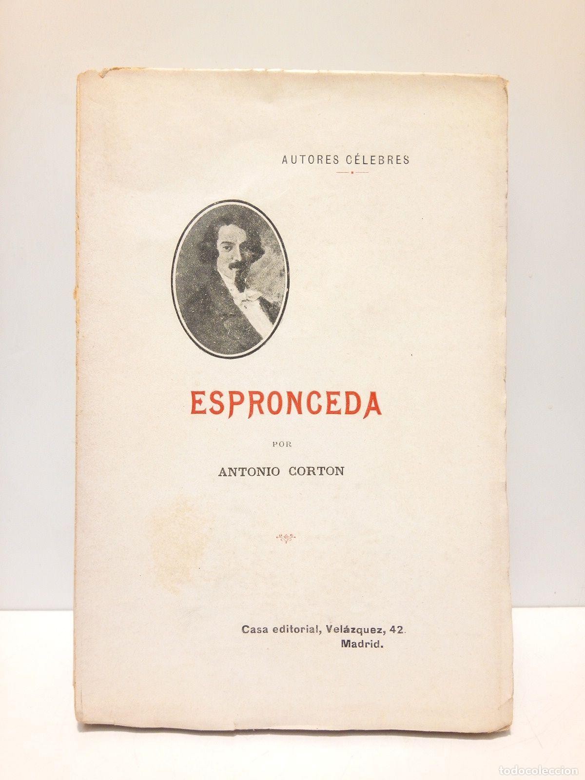 Libros: CORTON, Antonio - ESPRONCEDA - Foto 1
