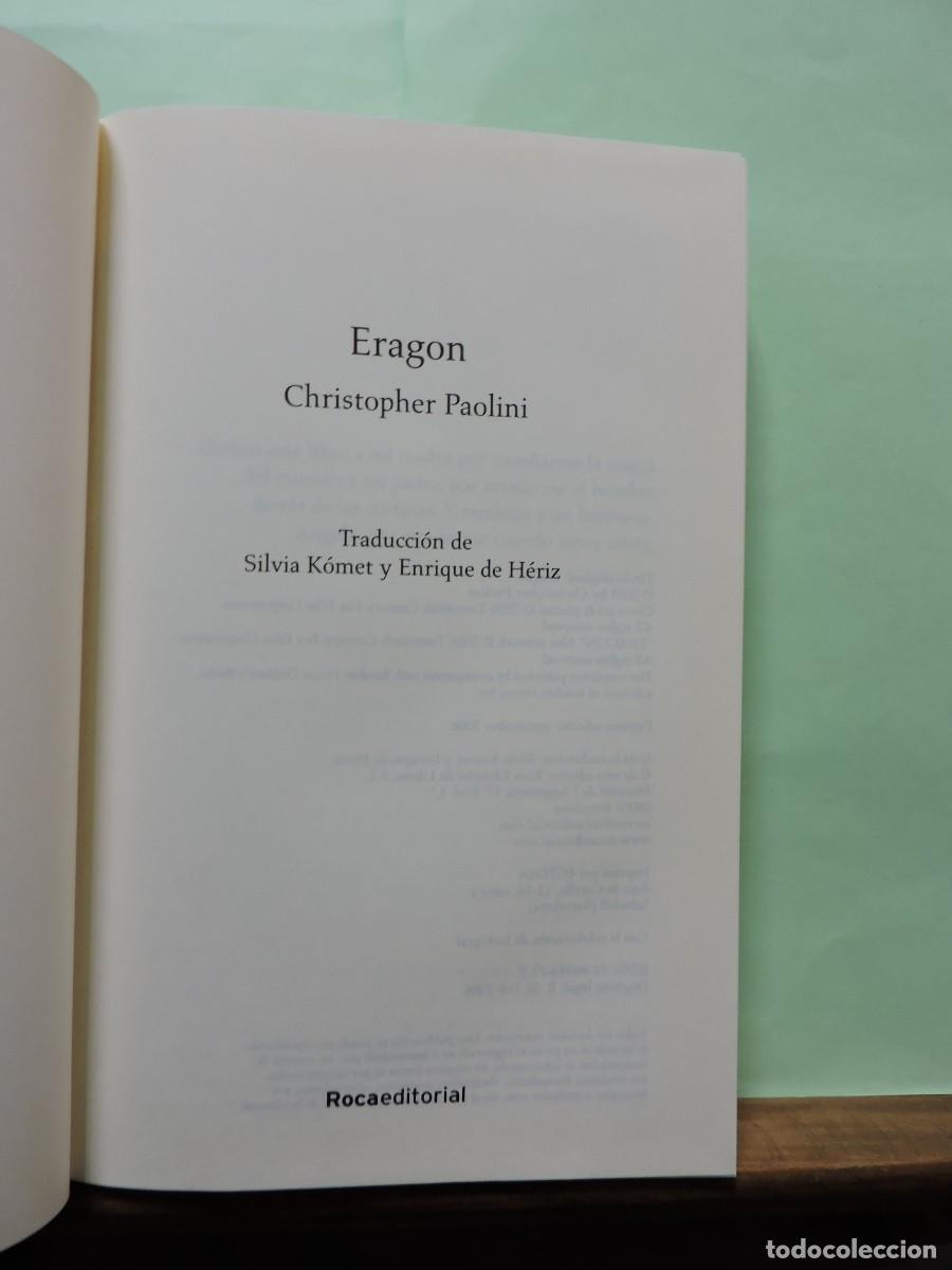 Libros: Eragon. Cristopher Paolini. Ed. Rocaeditorial. Barcelona, 2006. - Foto 2