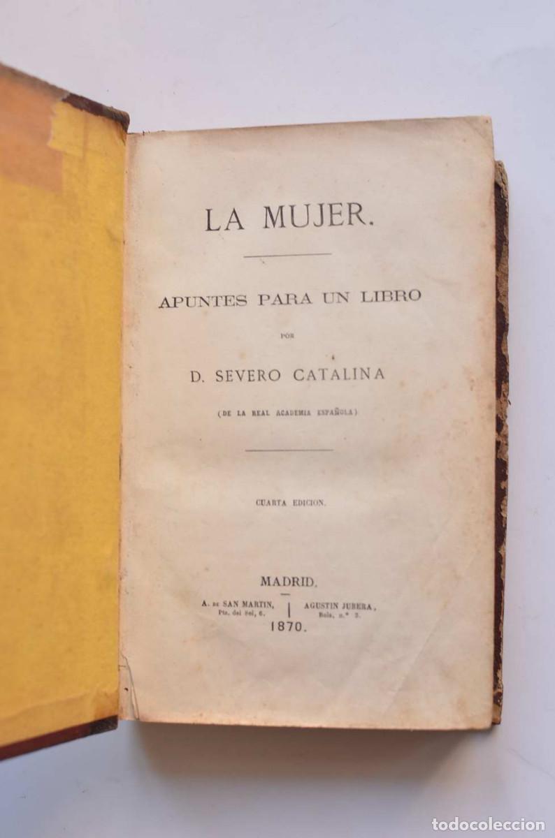 Libros: La mujer, apuntes para un libro - CATALINA, Severo - Foto 2