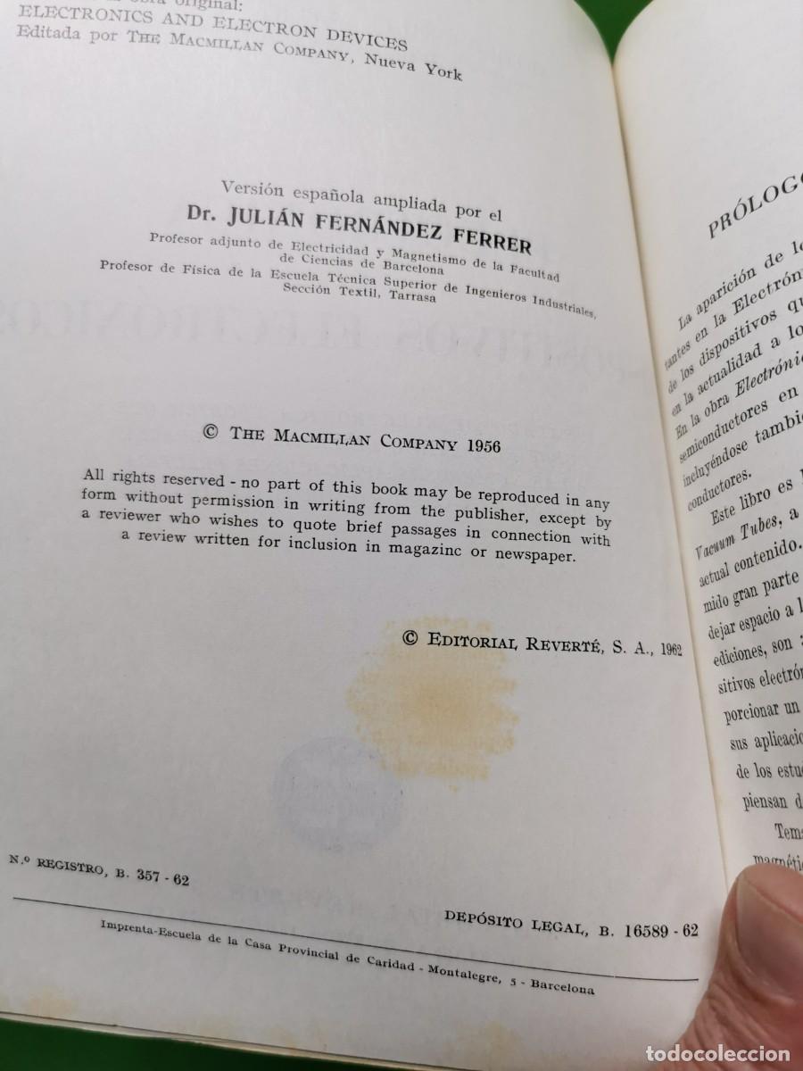 Libros: ELECTR&Oacute;NICA Y DISPOSITIVOS ELECTR&Oacute;NICOS, A. L. ALBERT, EDIT. REVERT&Eacute;, S.A - Foto 4