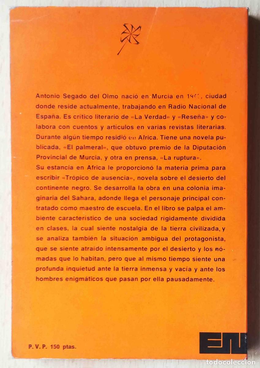 Libros: Tr&oacute;pico de ausencia (Antonio Segado del Olmo) - Foto 4
