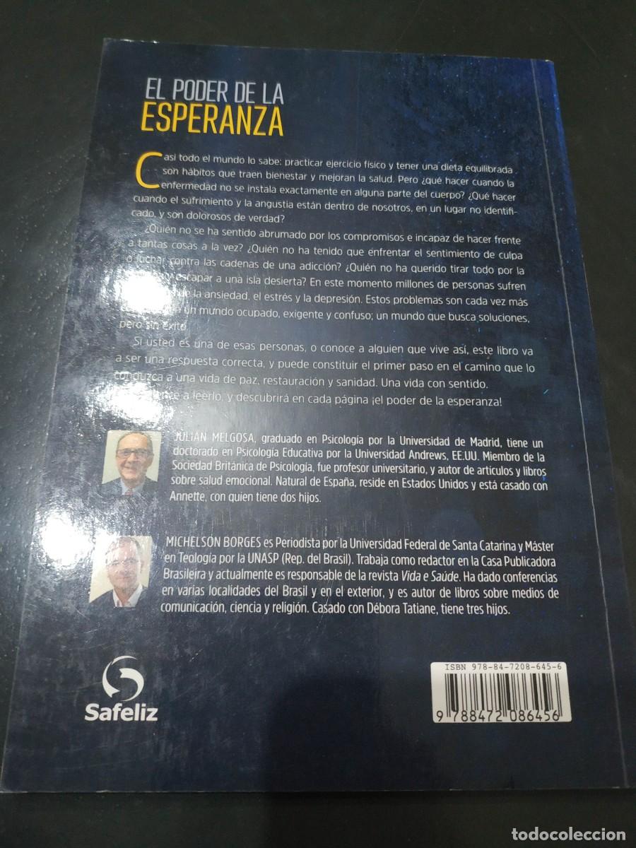 Libros: EL PODER DE LA ESPERANZA - JULIAN MELGOSA Y MICHELSON BORGES - Foto 2