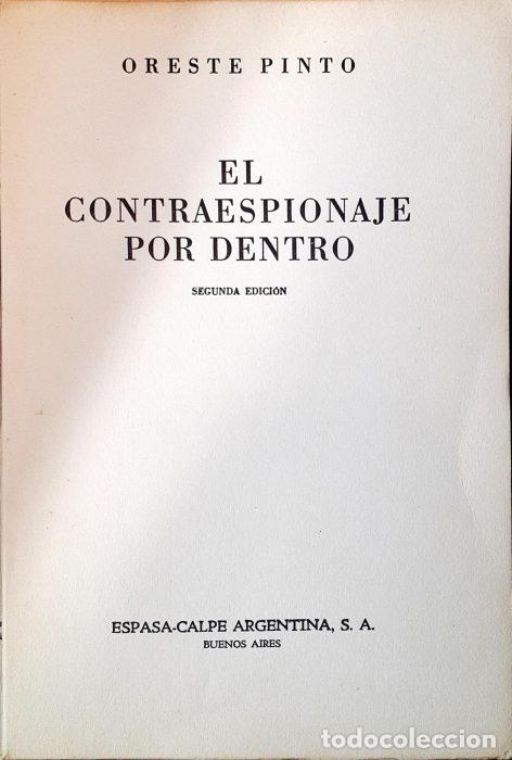 Libros: El contraespionaje por dentro - PINTO, ORESTE - Foto 1