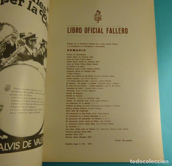 Libros: LIBRO OFICIAL FALLERO 1979. FALLAS DE VALENCIA. FALLES - Foto 2