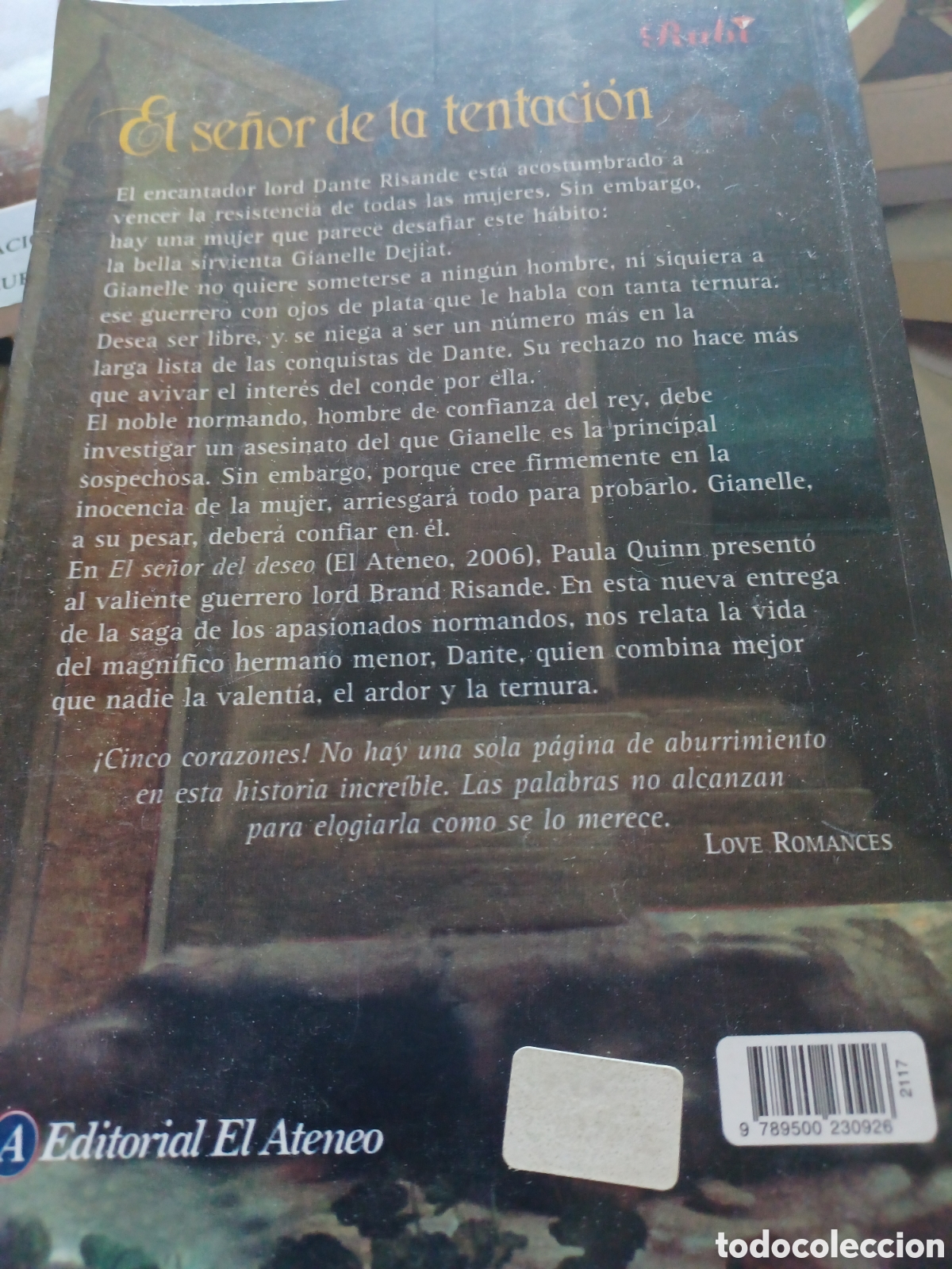 Libros: Barybook 105 El se&ntilde;or de la tentaci&oacute;n Paula Quinn - Foto 2