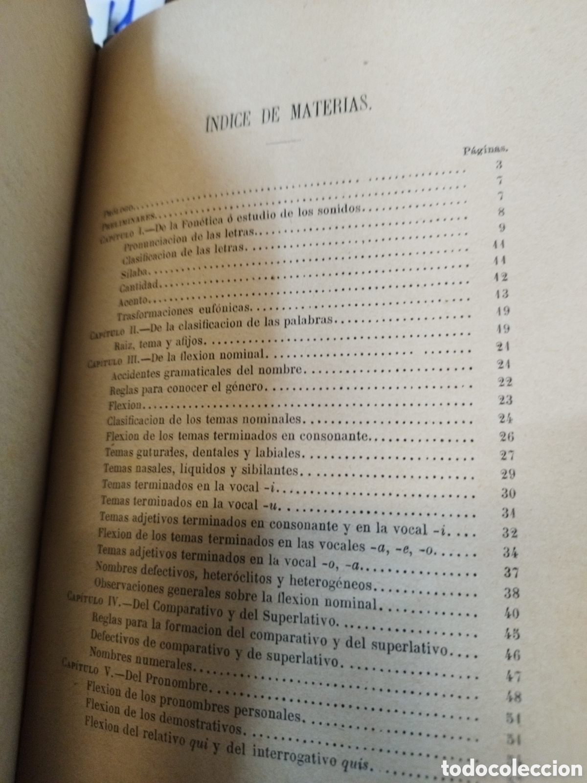 Libros: ELEMENTOS DE GRAMATICA LATINA. A&ntilde;o 1884 - MENDEZ CABALLERO,Eugenio - Foto 5